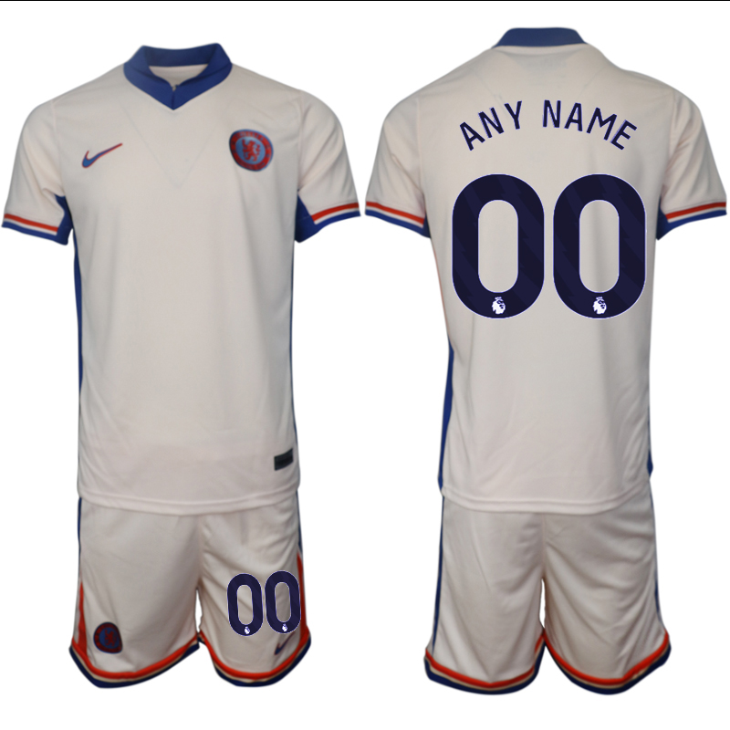 Men 2024-2025 Club Chelsea away Cream customized Soccer Jersey->customized soccer jersey->Custom Jersey